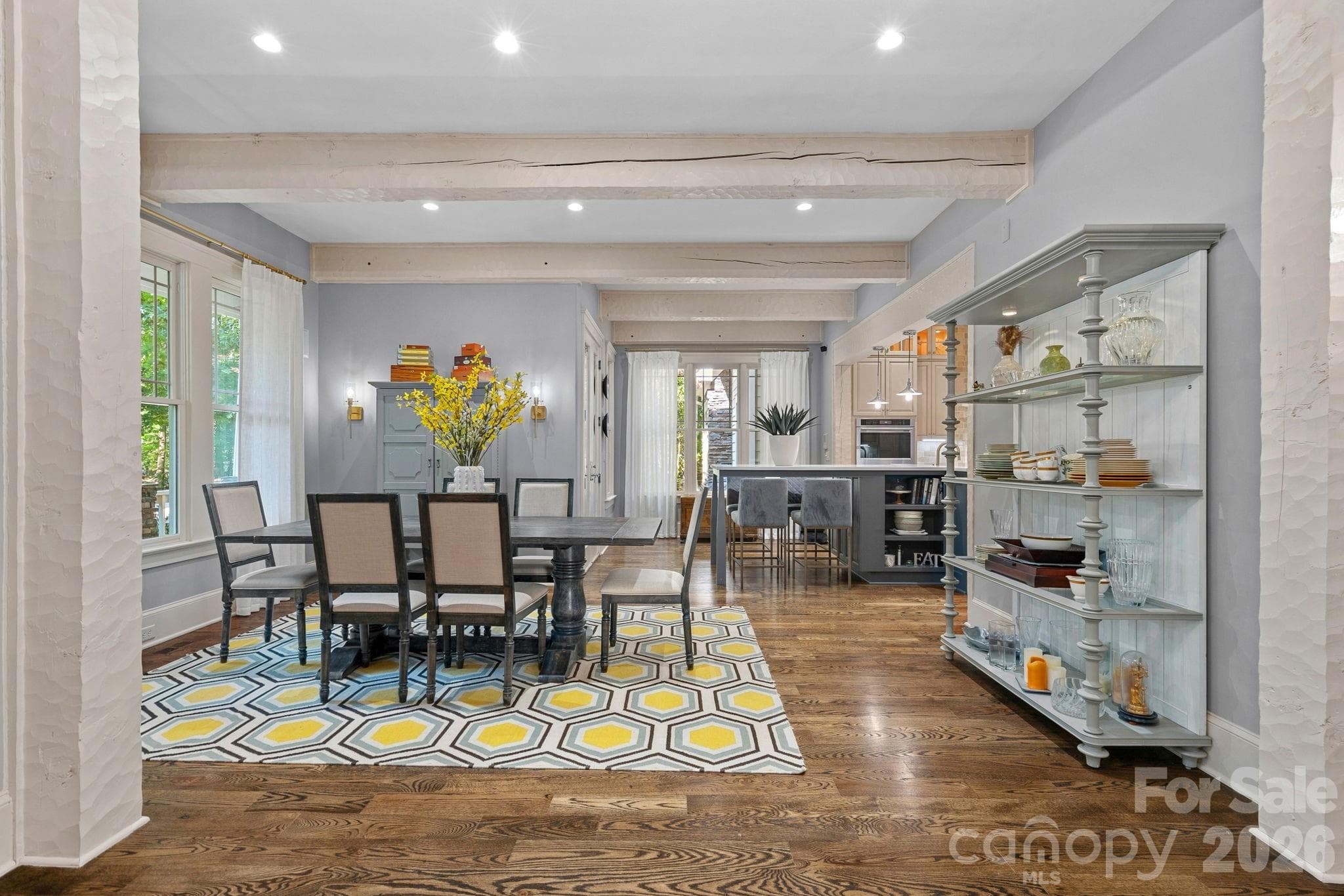 Light, bright Dining Room open to Kitchen and seating area - 157 Dedham Loop, Mooresville