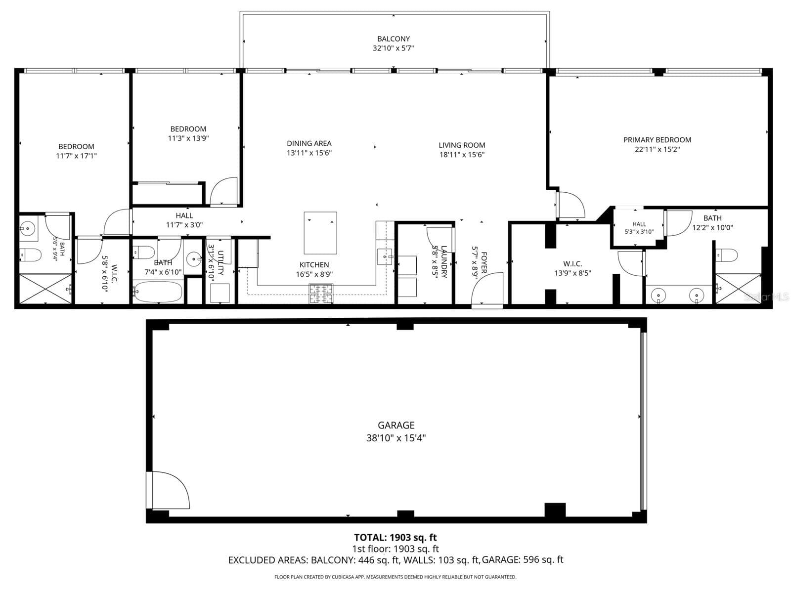 Floorplan #7F Largest unit in building, Private Garage - 223 ISLAND WAY #7F, CLEARWATER BEACH