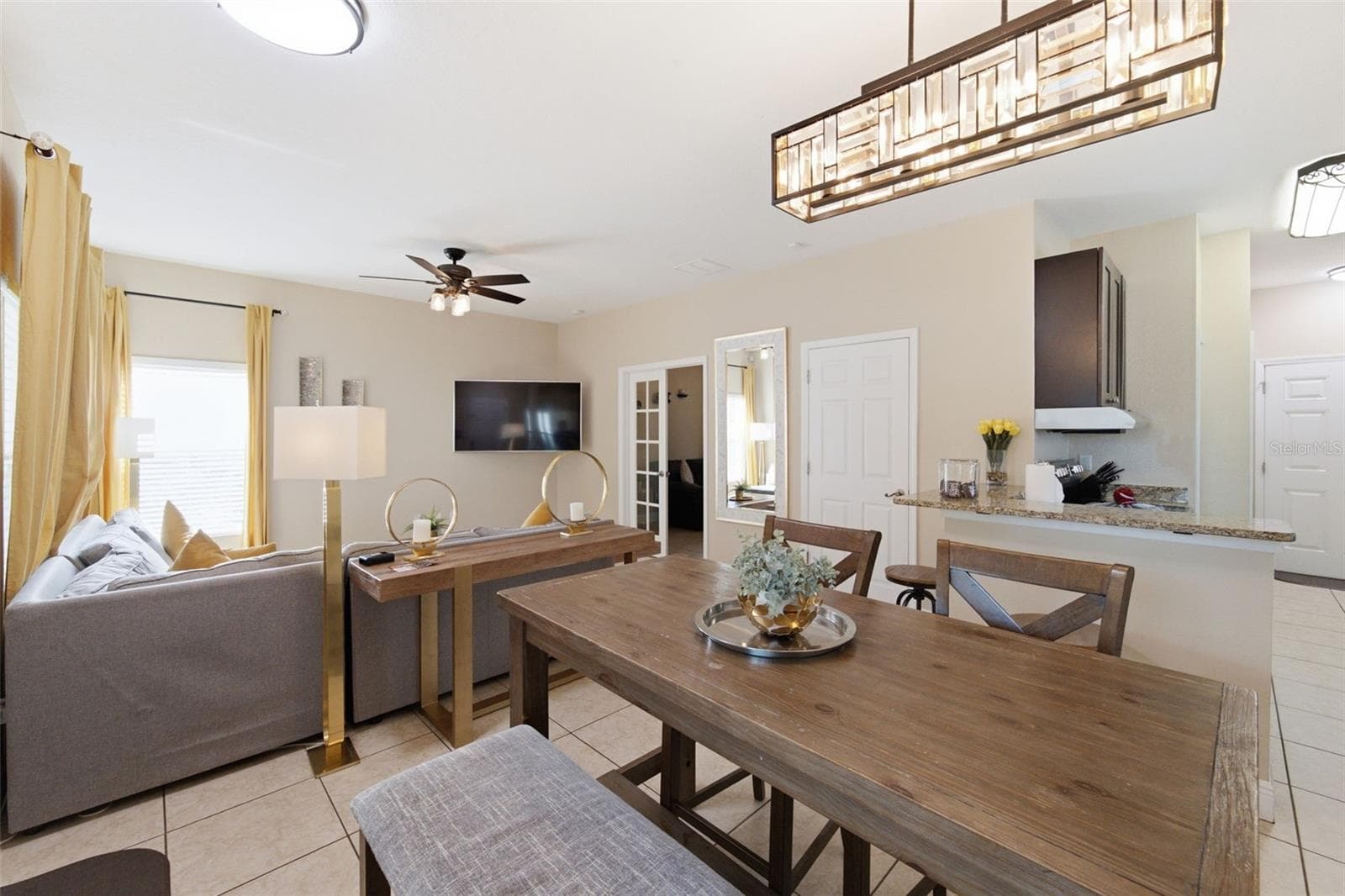 Living Room and Dining Room - 205 E KIRBY ST, TAMPA