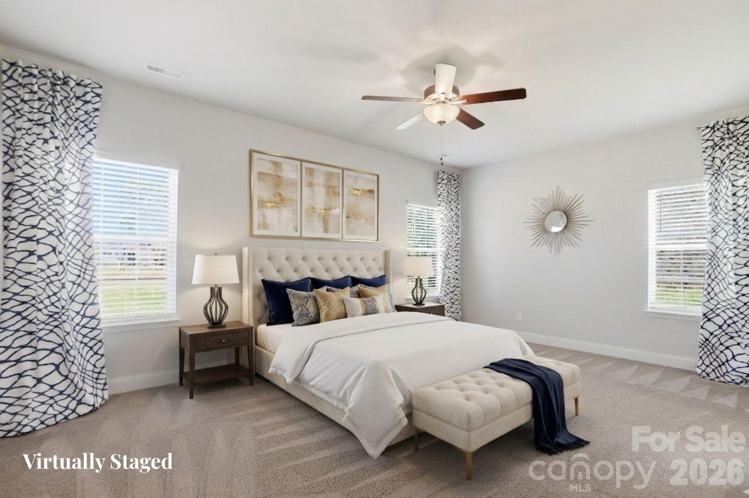 Primary BR on Main - Virtually Staged - 11765 Glenwood Drive, Locust