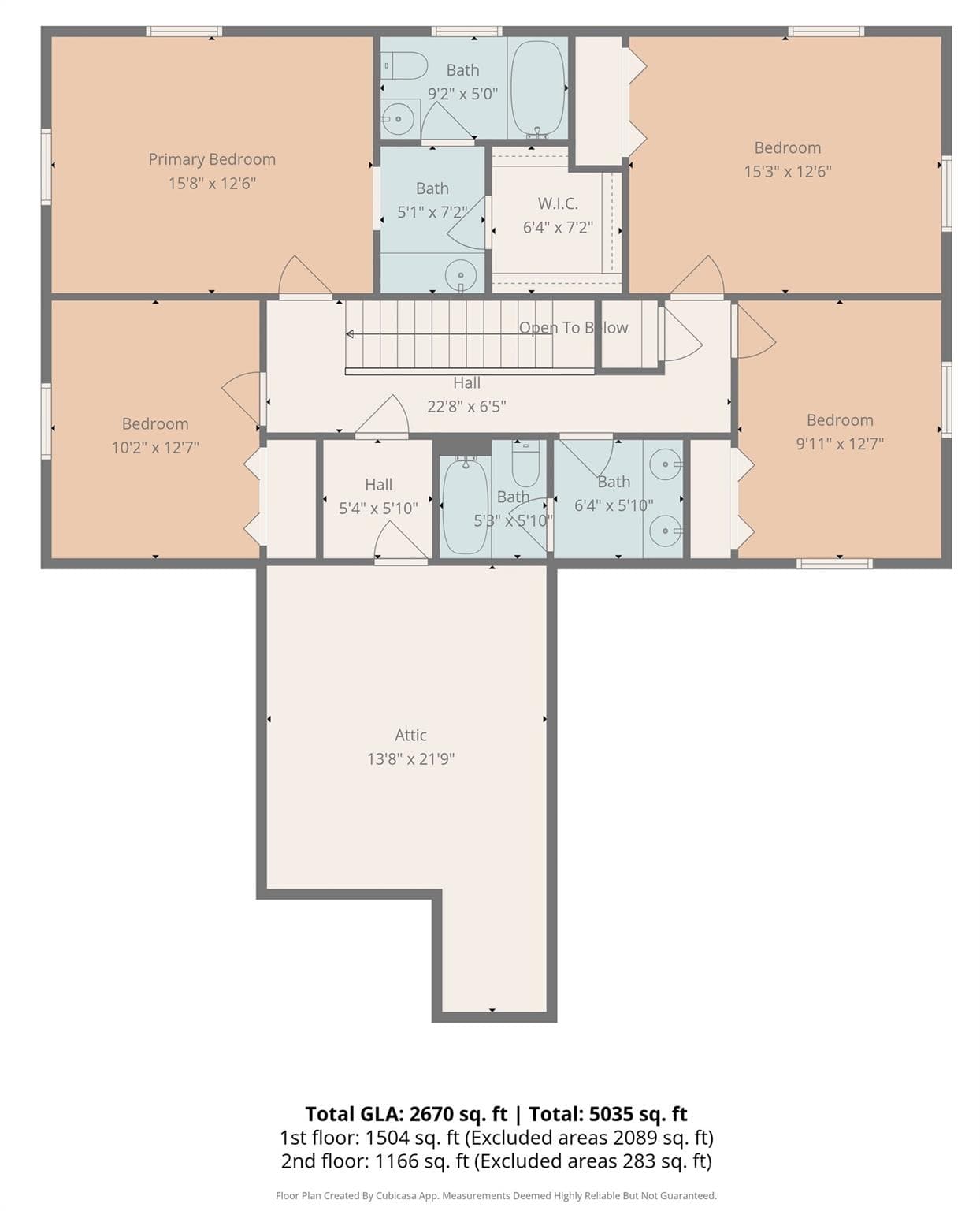 Second Level Floor Plan - Fort Mill