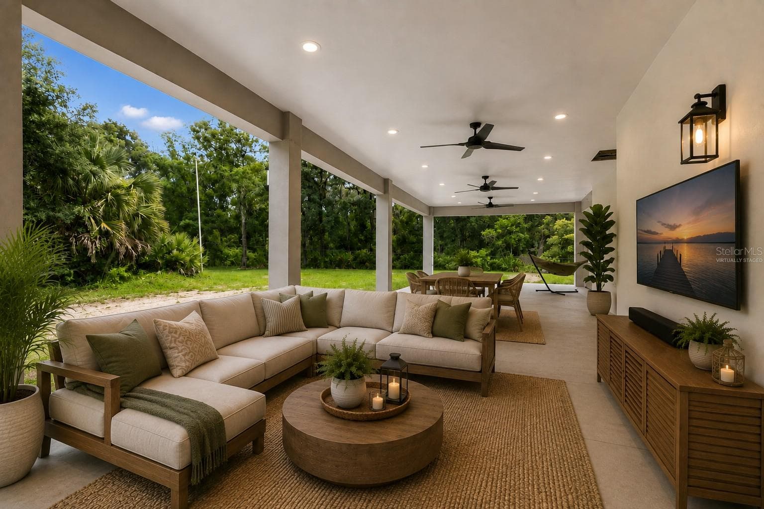 Virtually Staged/First floor porch - 12000 GOLDEN VALLEY DR, NEW PORT RICHEY