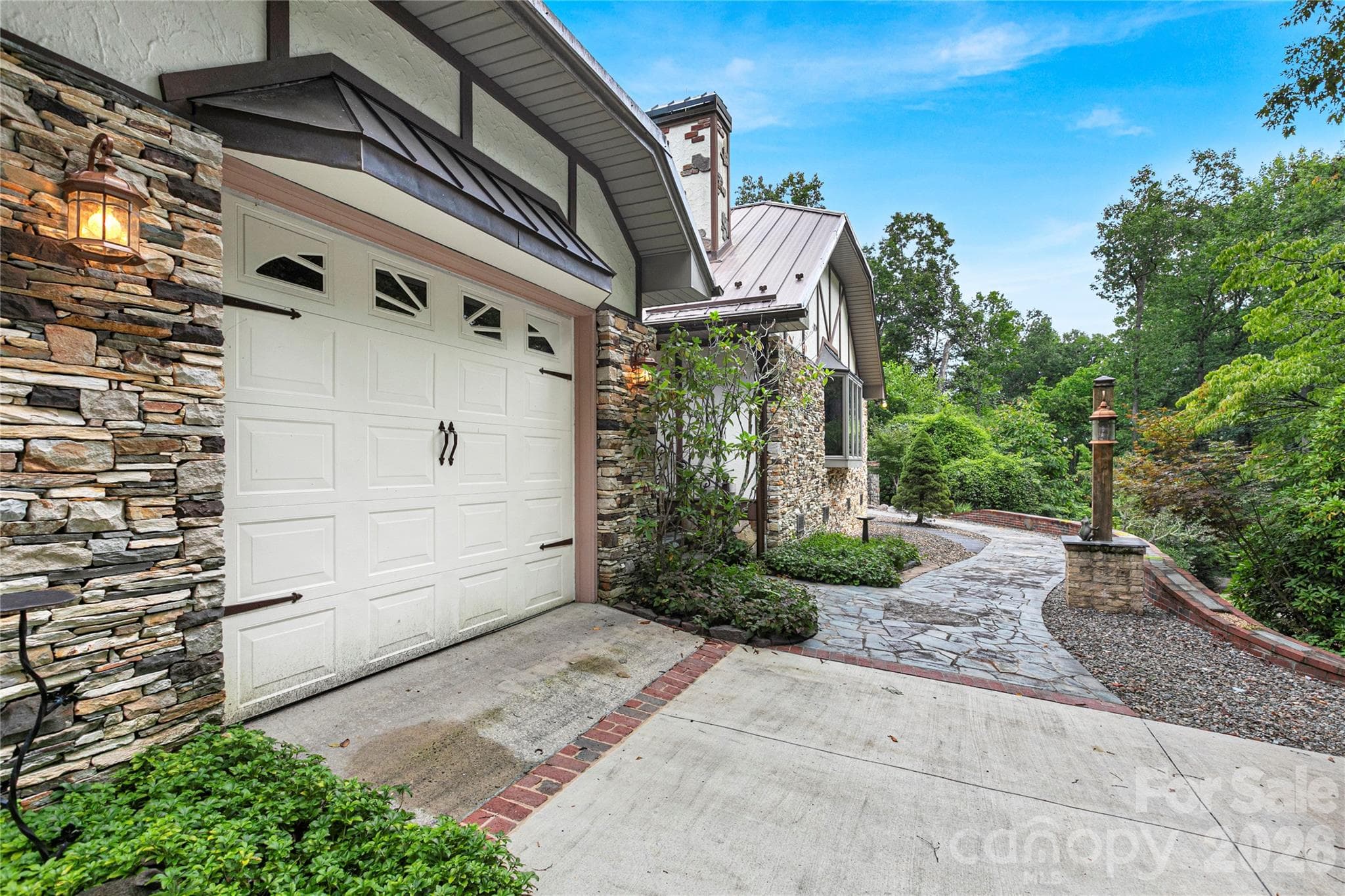 Single car garage and driveway on far-left end of the house. Easy In - Easy Out.! - 275 Hubbard Hollow Road, Rosman