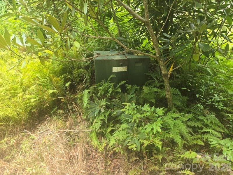 Underground Power Transformer alongside driveway - 275 Hubbard Hollow Road, Rosman