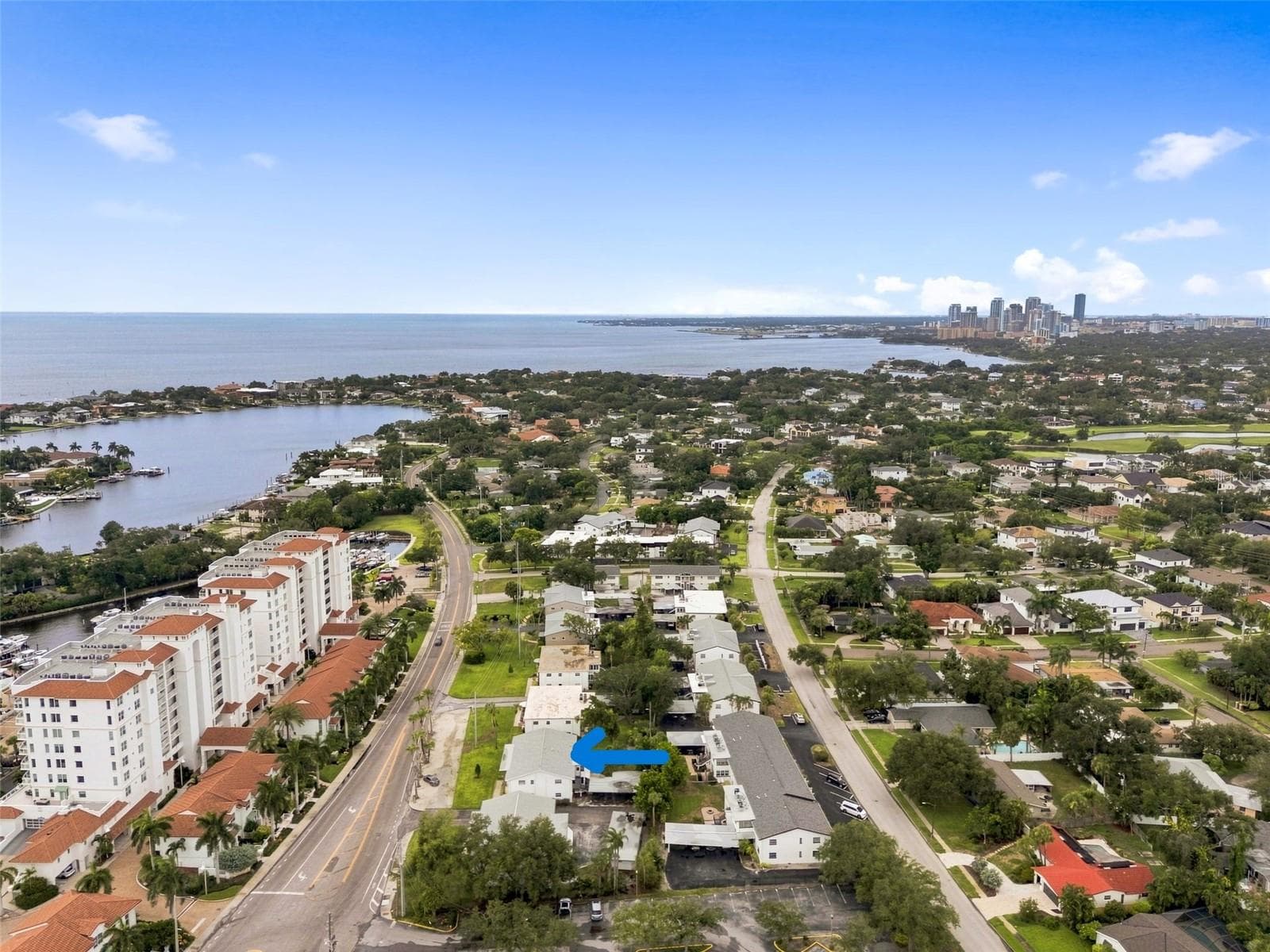 Location with Downtown St. Pete and the Bay in the background - 1342 SNELL ISLE BLVD NE #4, ST PETERSBURG