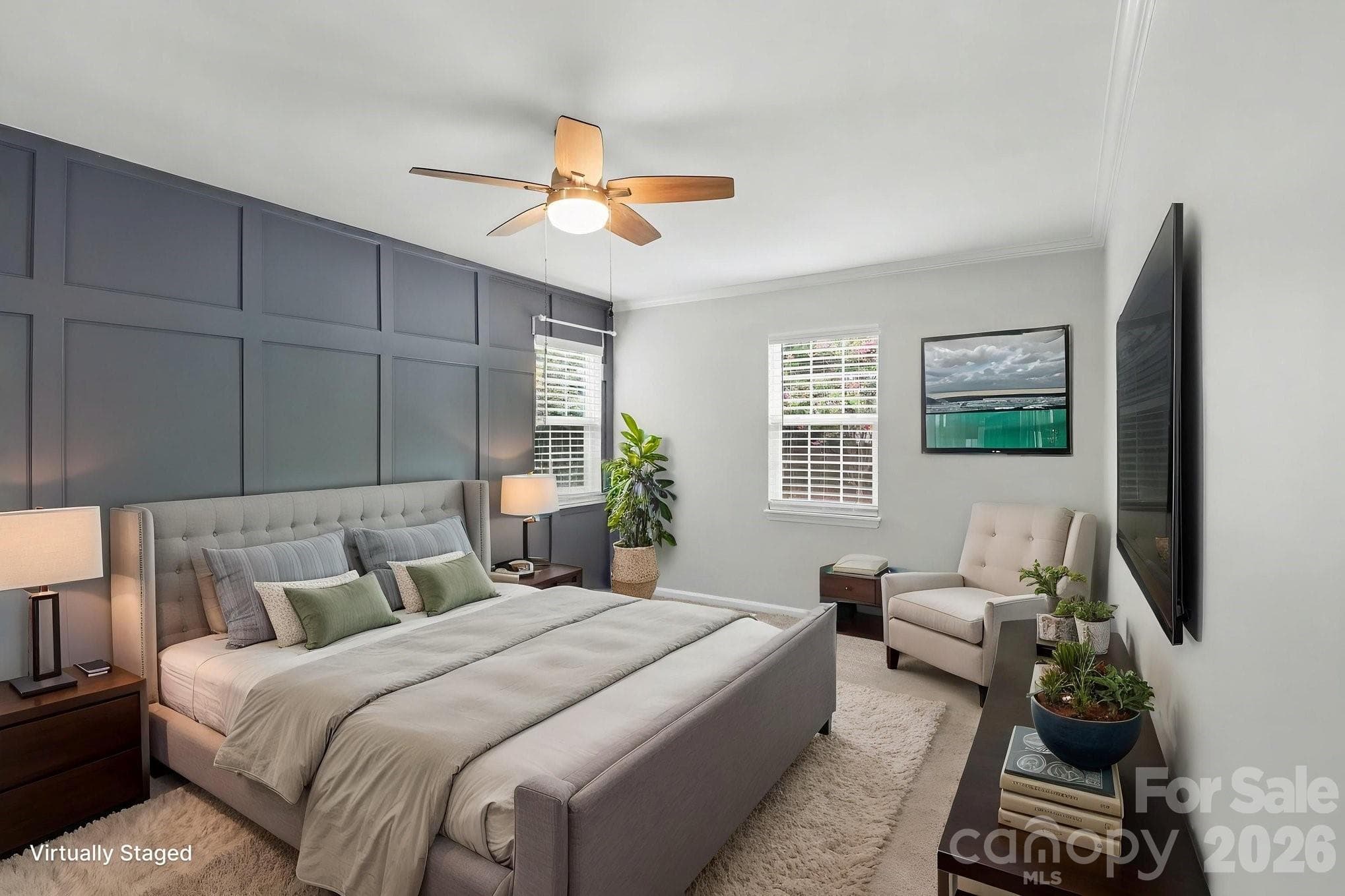 PRIMARY BEDROOM (VIRTUAL) - 2132 Killarney Place, Charlotte