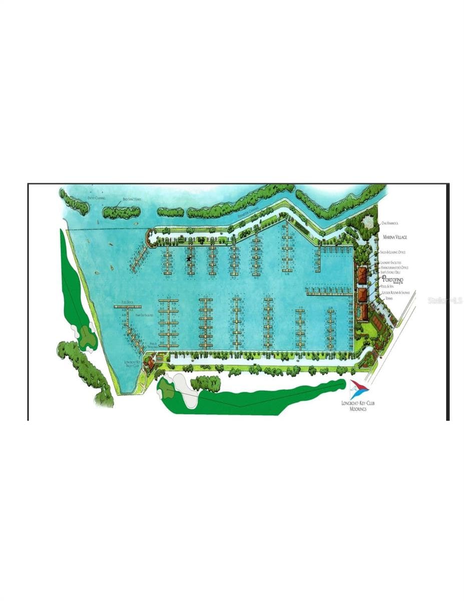 Marina Map, P-05 is on the bay side (east side) of the marina - 2600 HARBOURSIDE DR #P-05, LONGBOAT KEY