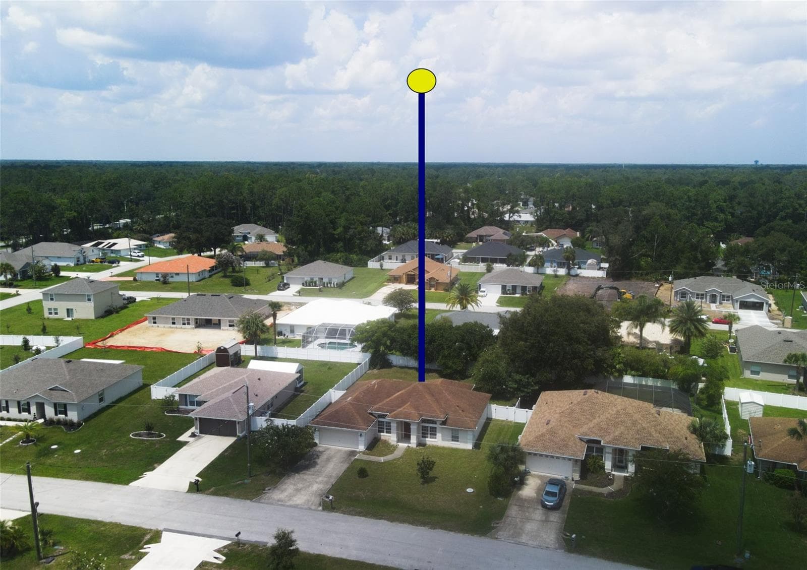 Aerial view - 7 PHOENIX LN, PALM COAST