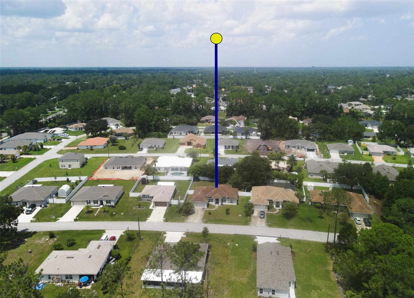 Aerial view - 7 PHOENIX LN, PALM COAST