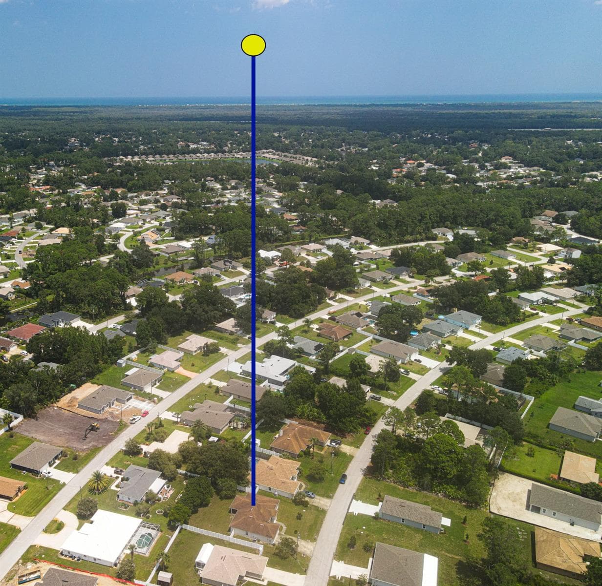 Aerial view - 7 PHOENIX LN, PALM COAST