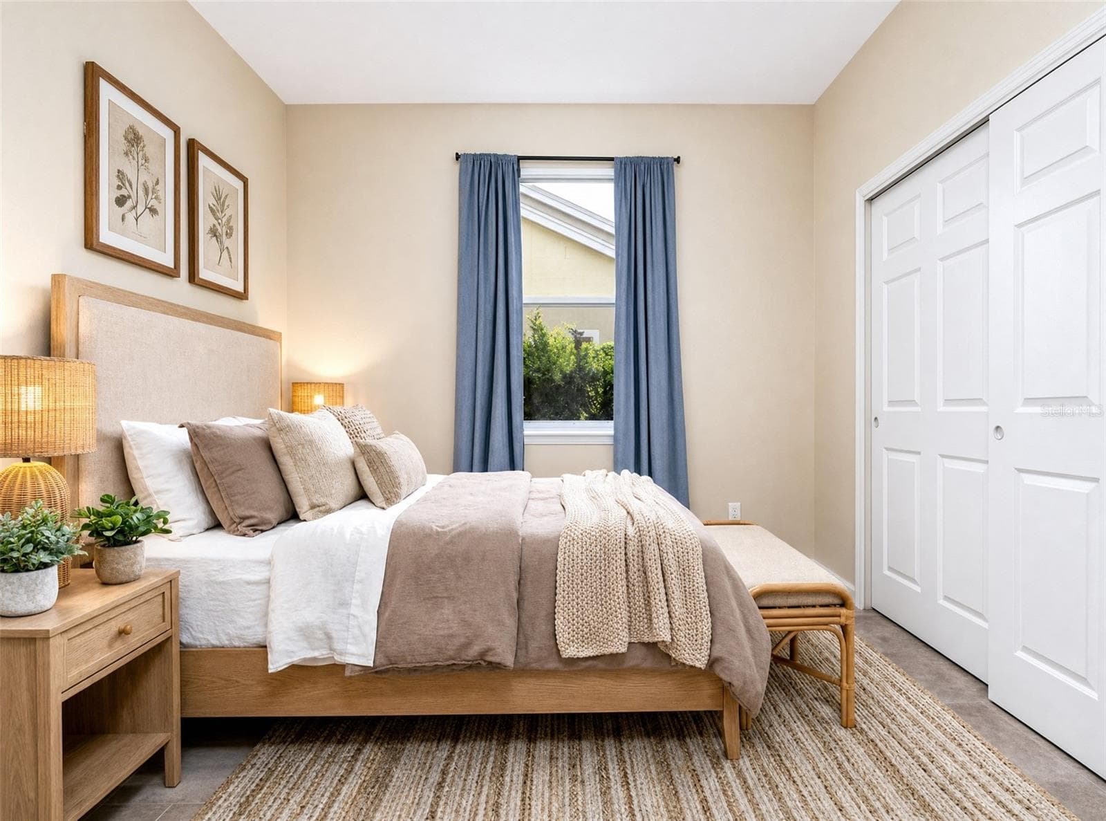 Virtual Staged Bedroom - 314 W LAKE VICTORIA CIR, DELAND