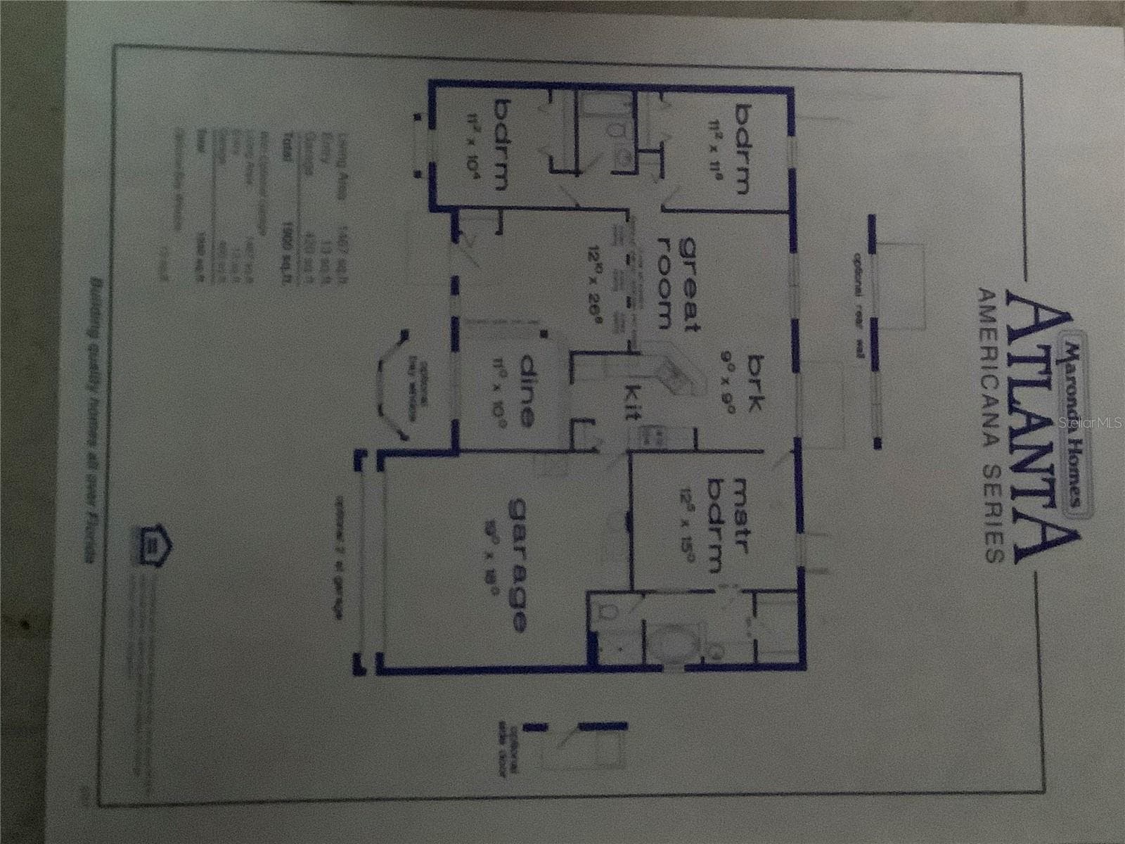 Reverse floor plan - 665 STEVELYNN CIR, WINTER GARDEN