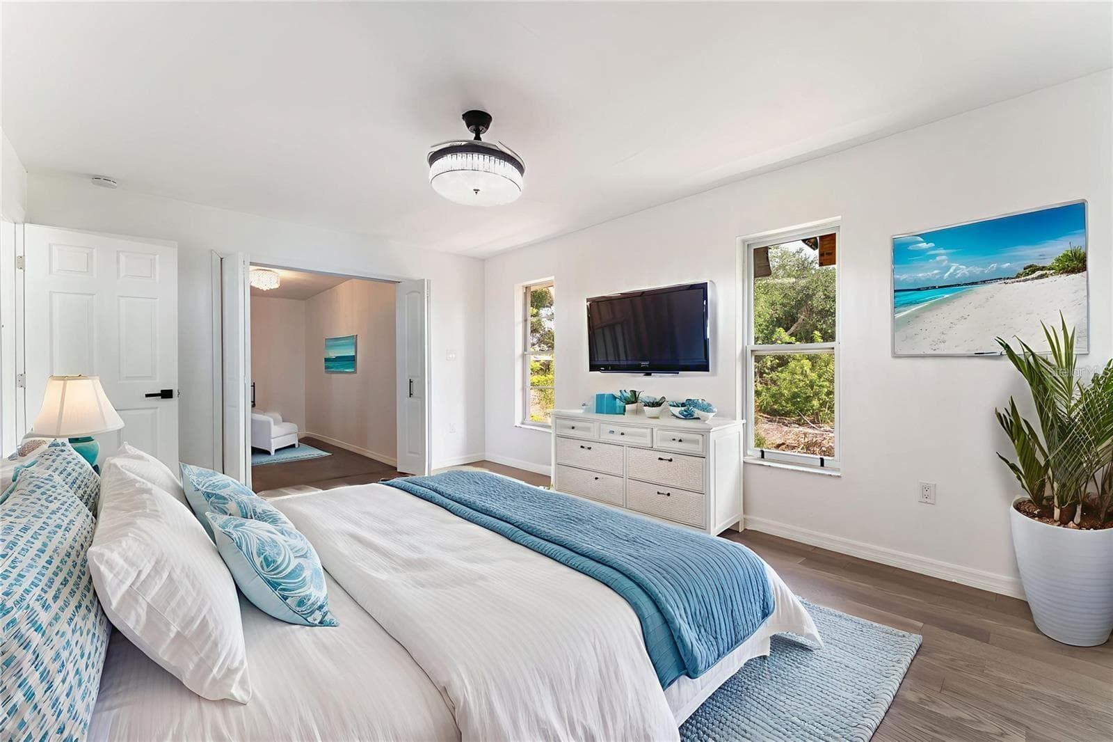 STAGED Primary Bedroom - 1231 BEACON DR, PORT CHARLOTTE
