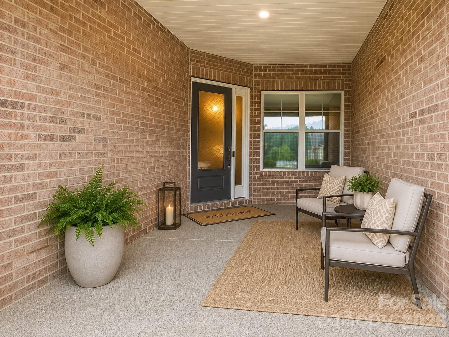 Virtually staged front entrance - Indian Land