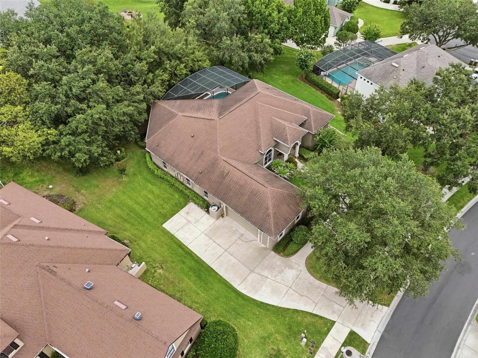 Top View of Drive Entrance - 17535 COBBLESTONE LN, CLERMONT