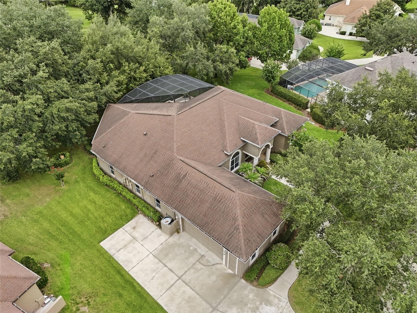 Top View of Drive Entrance - 17535 COBBLESTONE LN, CLERMONT