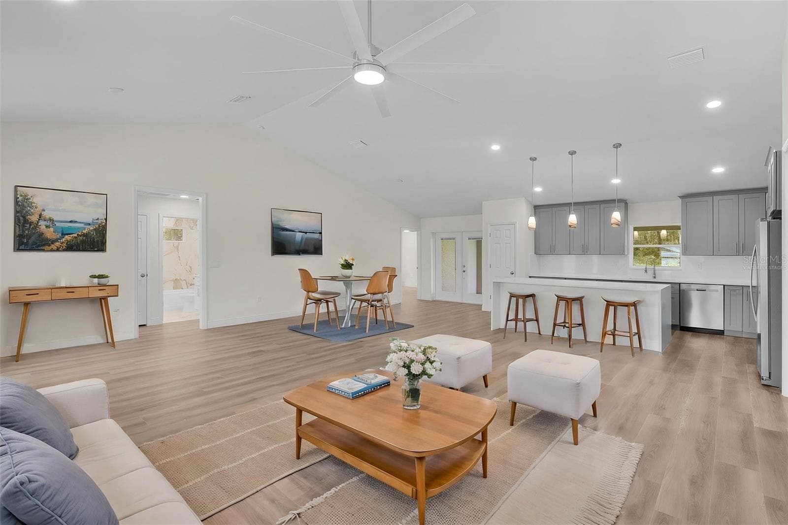 Virtually staged living area - 8277 SE 158TH ST, SUMMERFIELD