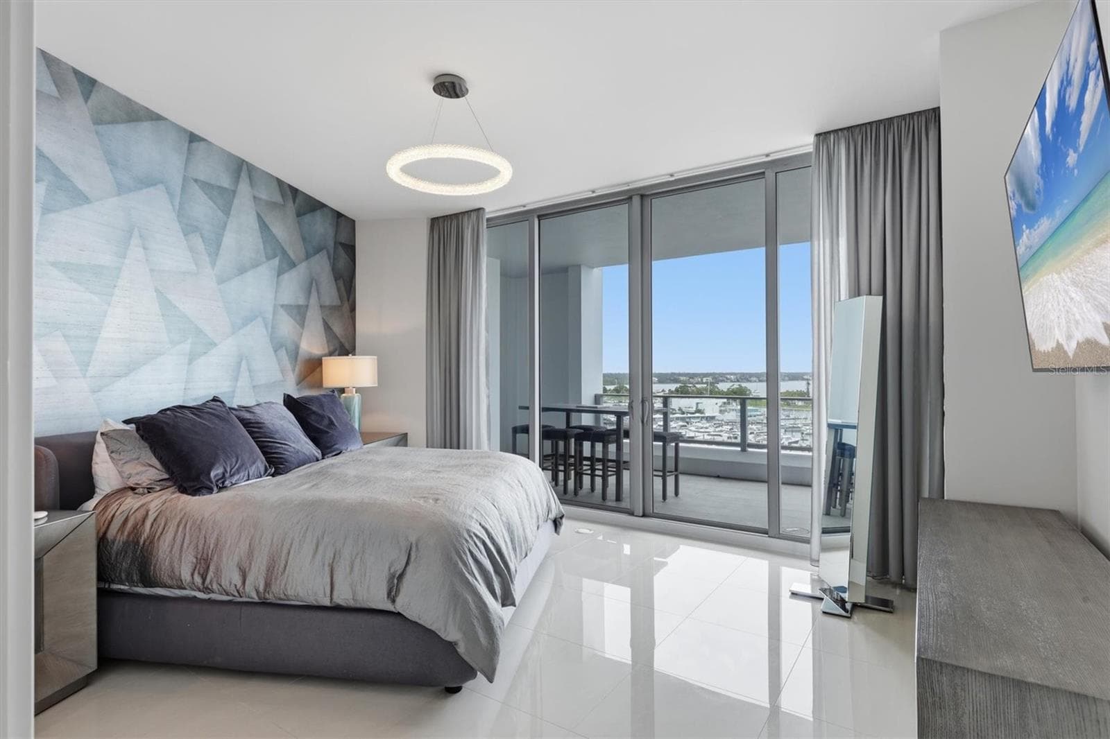 Primary Bedroom with a view! - 1155 N GULFSTREAM AVE #807, SARASOTA