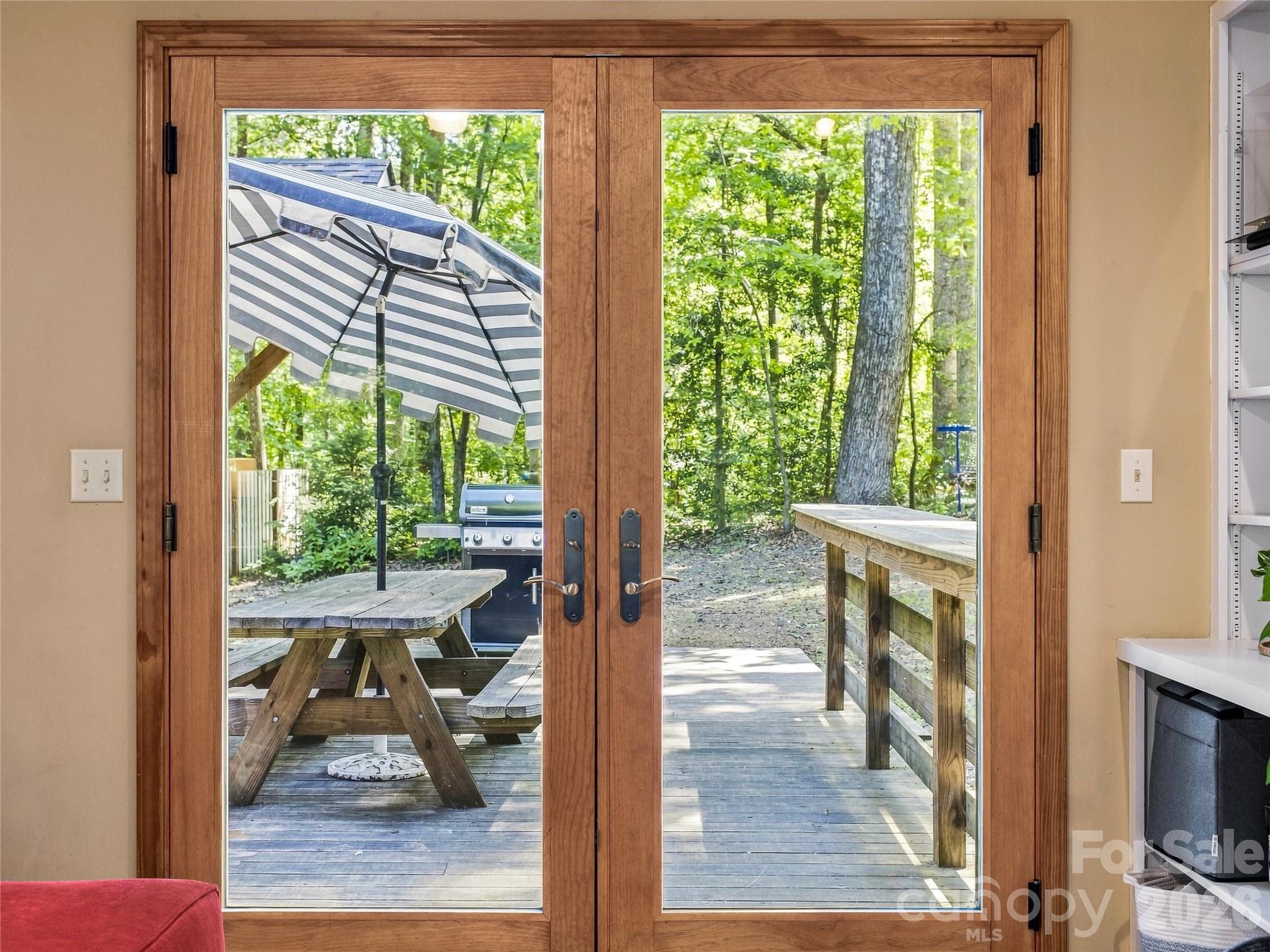 Access to back deck from the den - 70 Promised Ridge Drive, Hendersonville
