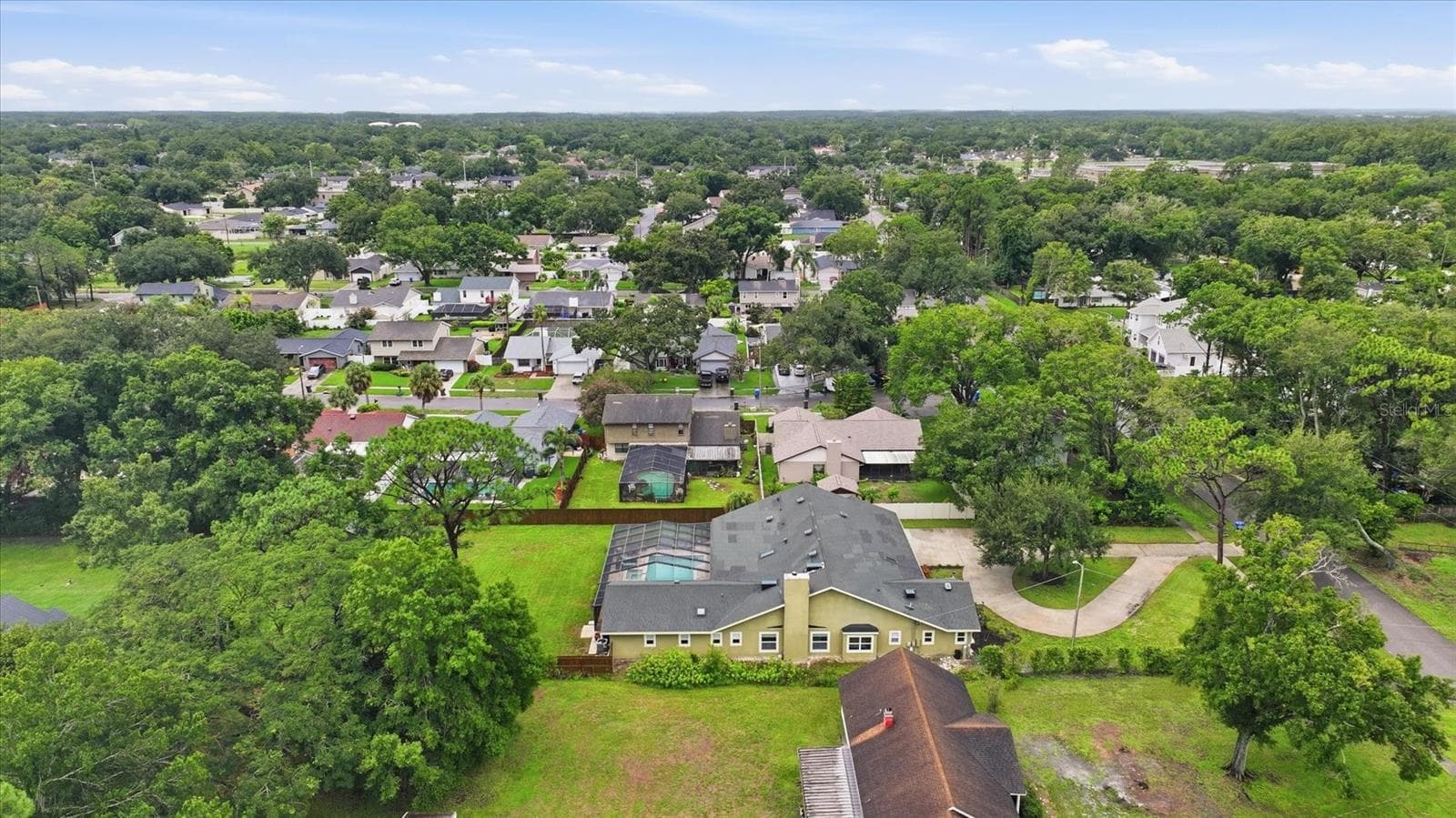 Aerial from north - 15127 PENNINGTON RD, TAMPA