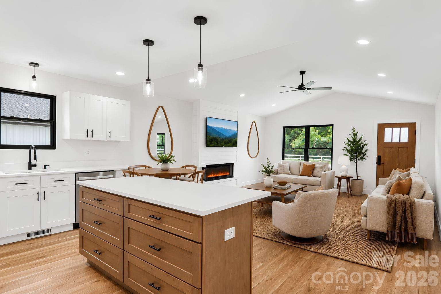 Kitchen island with seating and custom drawer base cabinet with soft close. - Mars Hill