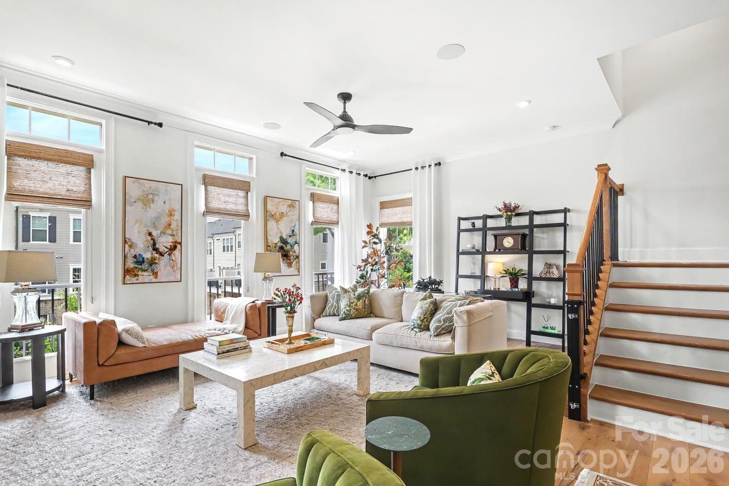 Bright living room with natural light and spacious layout. - 2505 Kenmore Avenue, Charlotte