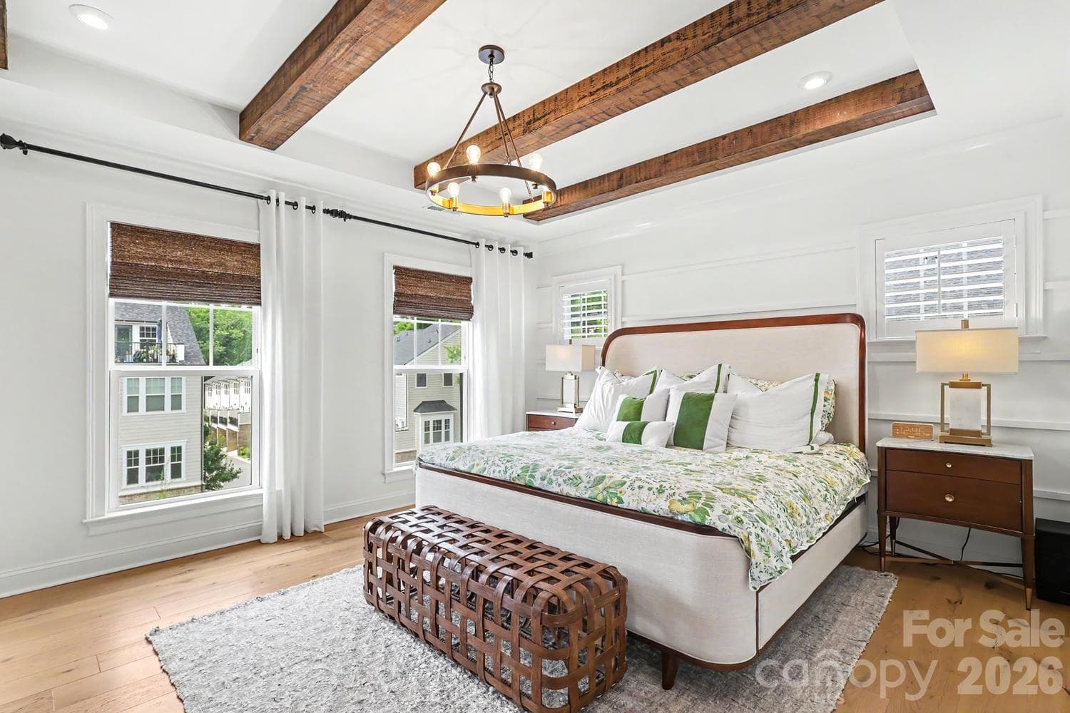 Primary Suite featuring custom blinds and lots of natural light - 2505 Kenmore Avenue, Charlotte