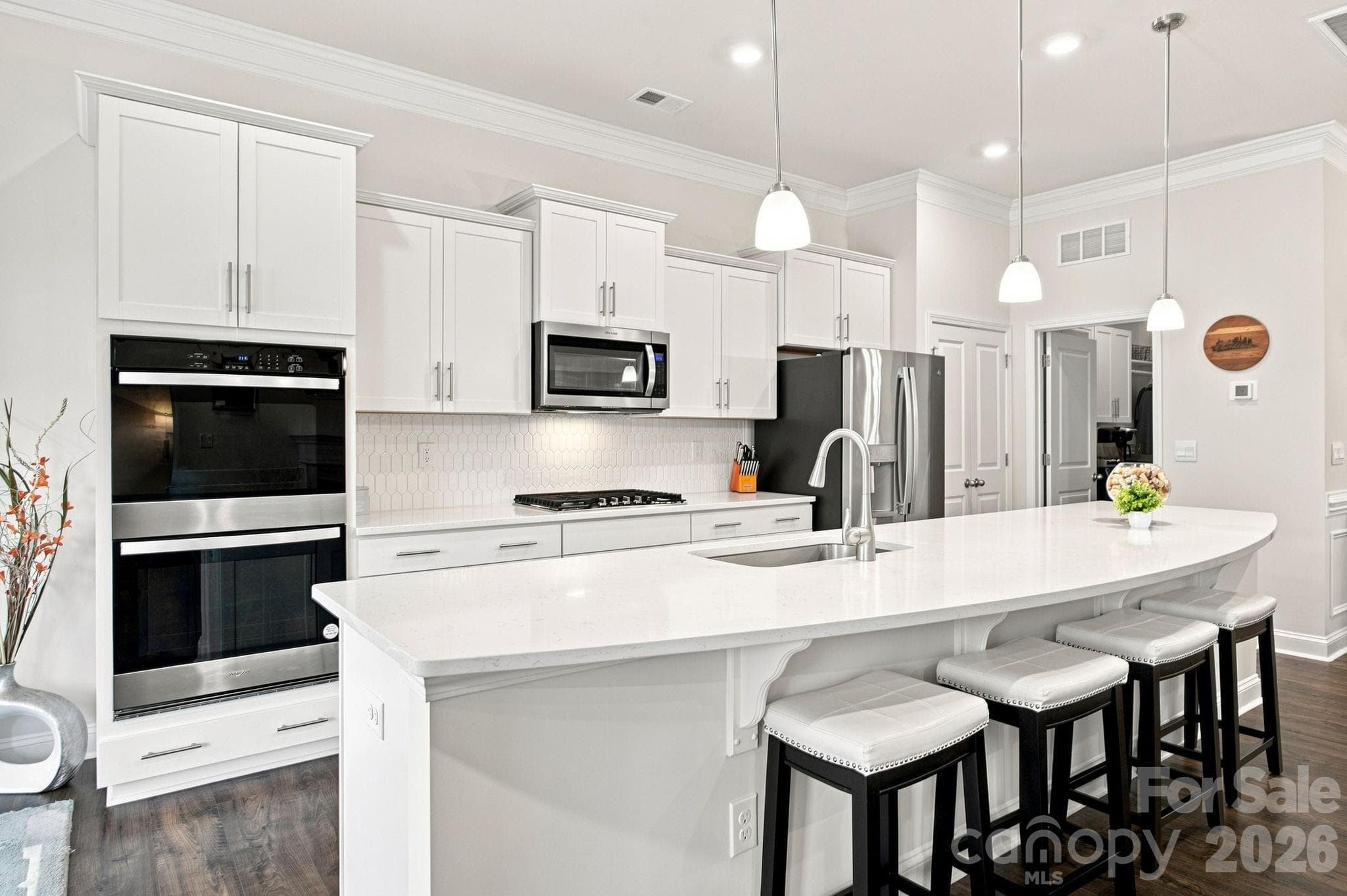 Kitchen with quartz countertops - 8125 Warford Little Road, Denver