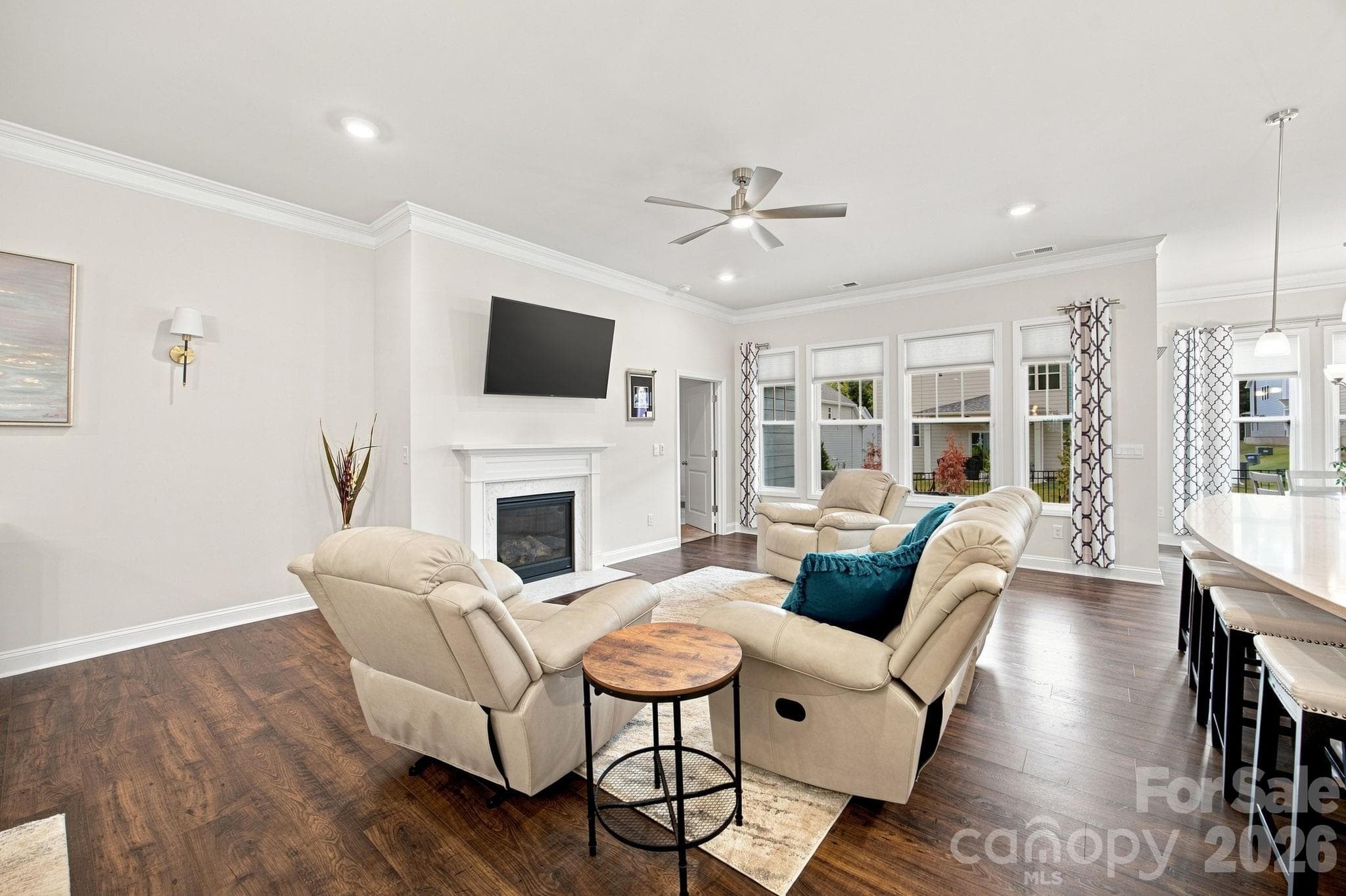 Living area in great room - 8125 Warford Little Road, Denver