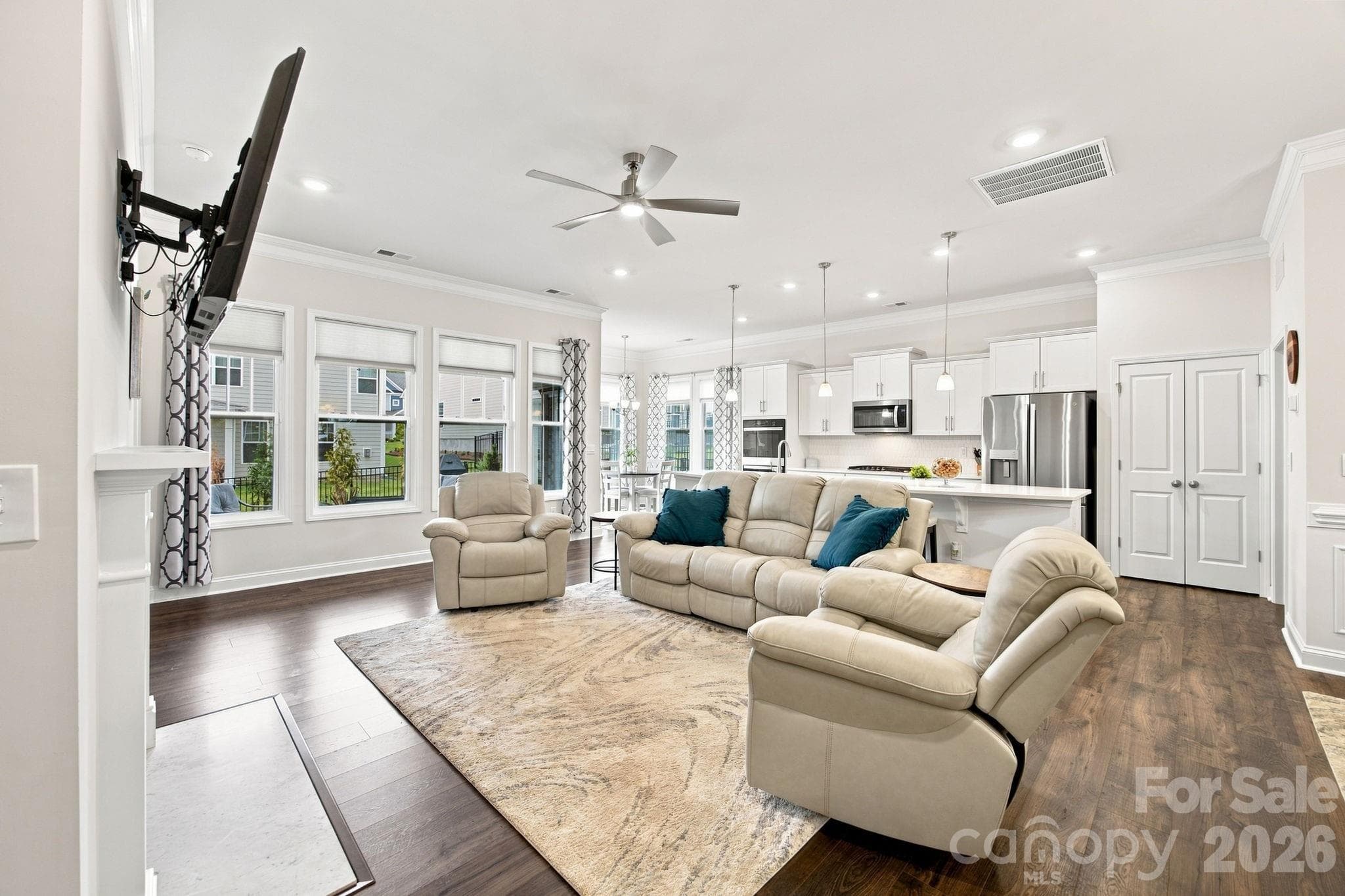 Living area in great room - 8125 Warford Little Road, Denver
