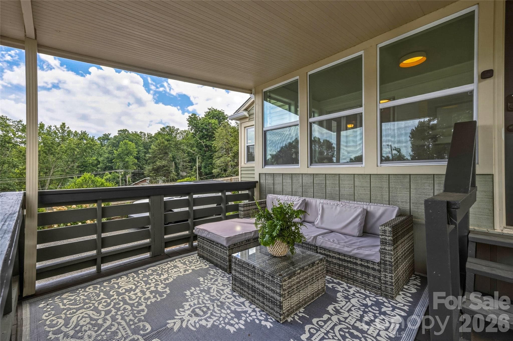Back covered porch off Sunroom - 10 Springdale Road, Asheville