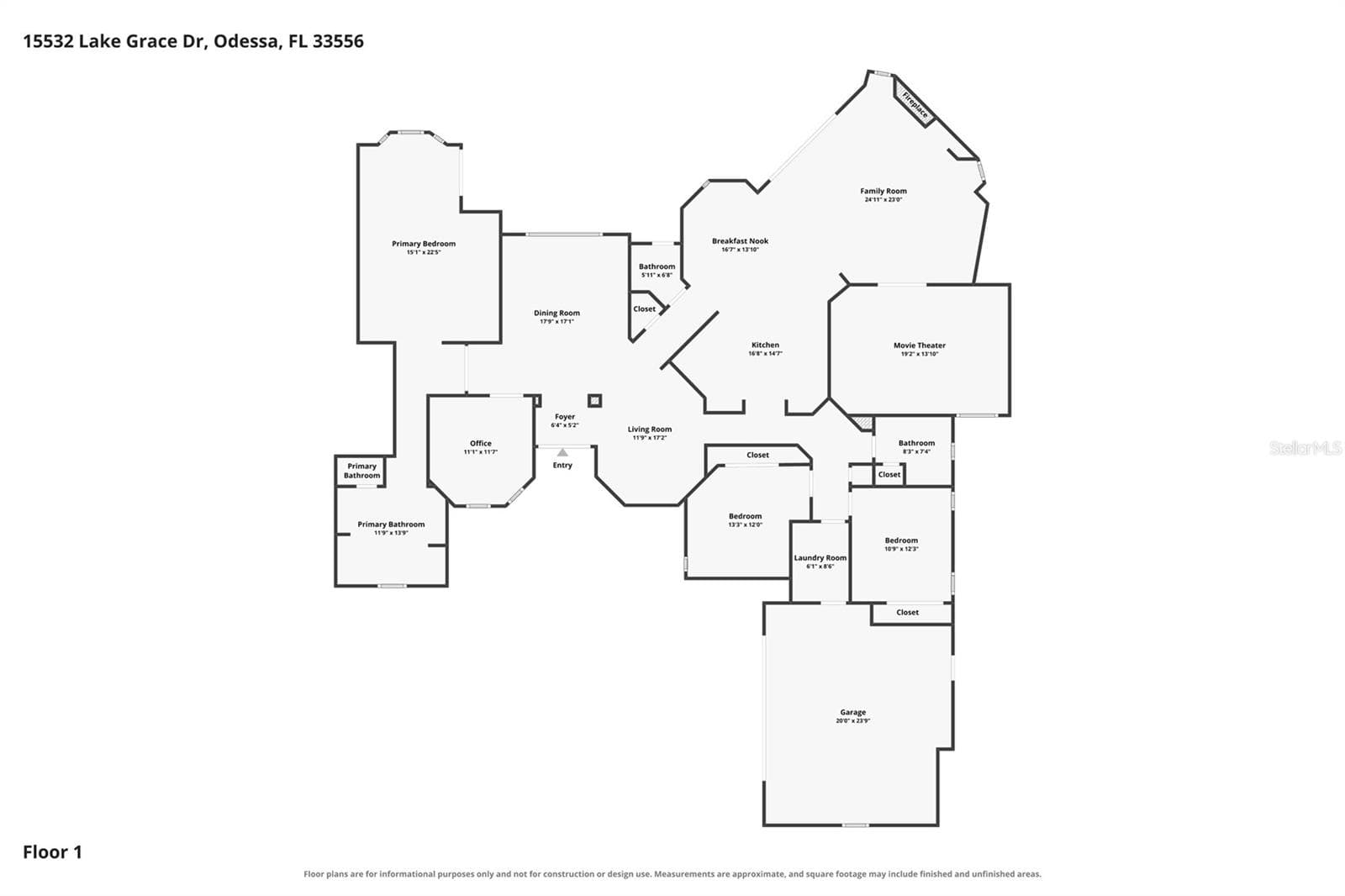 Single Family Residence at 15532 LAKE GRACE DR, ODESSA, photo 53 of 84