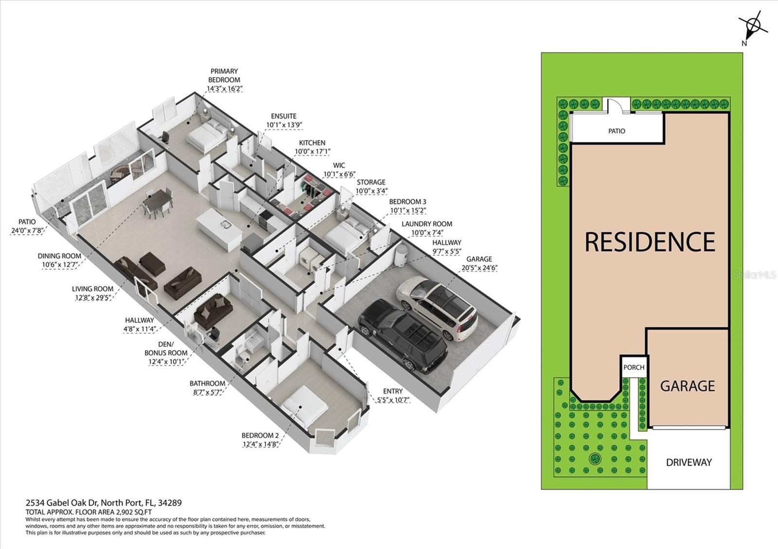 Single Family Residence at 2534 GABEL OAK DR, NORTH PORT, photo 18 of 71