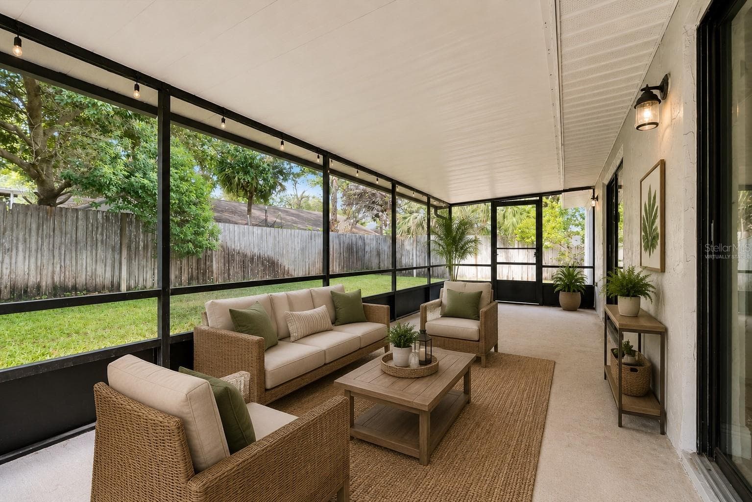 Screen porch virtually staged - 8405 WAIALAE CT, ORLANDO
