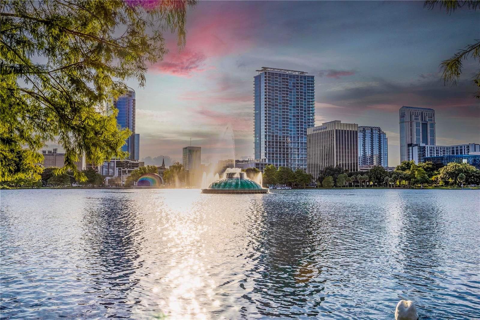 Nearby Lake Eola Park. Location photo; not the view from the unit. - 101 S EOLA DR #614, ORLANDO