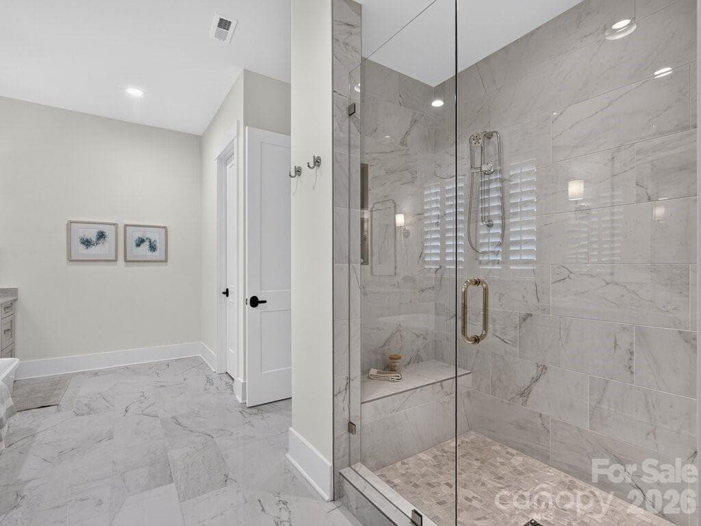 Primary Bath Shower View - 3098 Sherman Drive, Lancaster