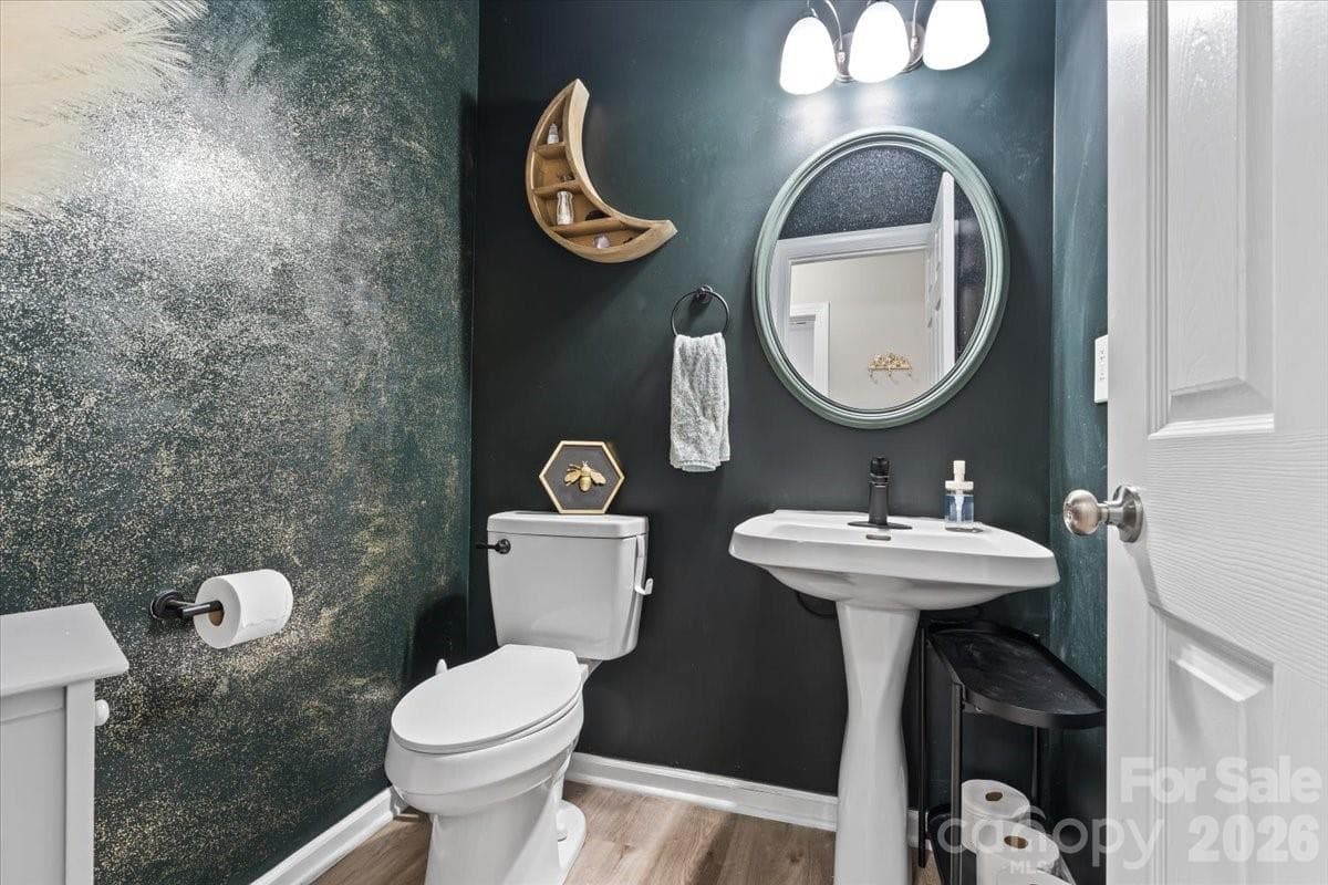 Powder Room - Main Level - 4519 Crownvista Drive, Charlotte