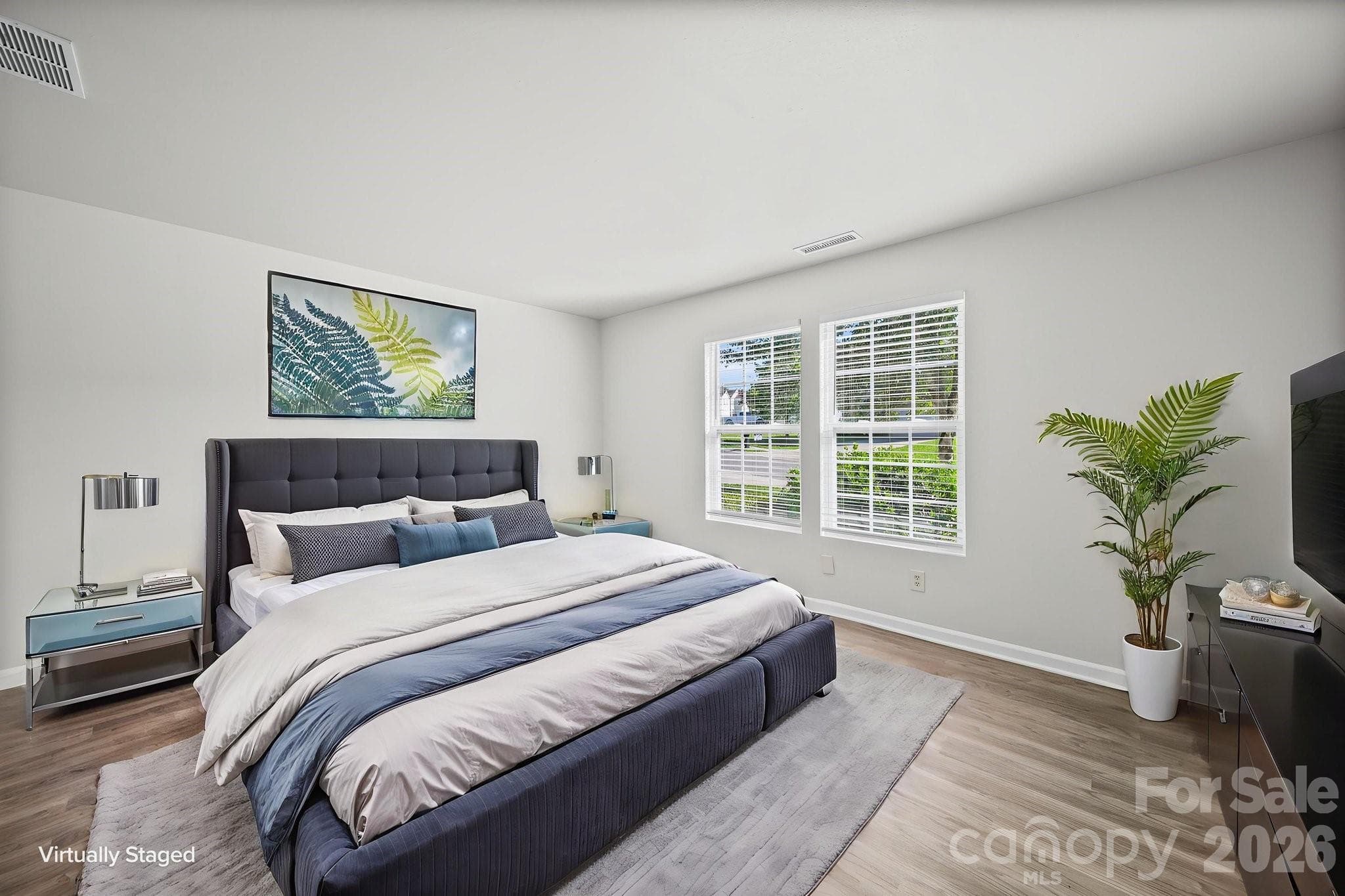 Primary Bedroom - Virtually Staged - 1604 Bray Drive, Charlotte