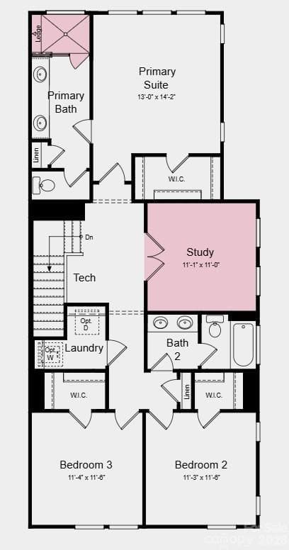 Additional Highlights include: Tile shower with ledge at primary bath, laminate flooring at great room, and quick treads on stairs. - 533 Silver Star Boulevard, Indian Trail