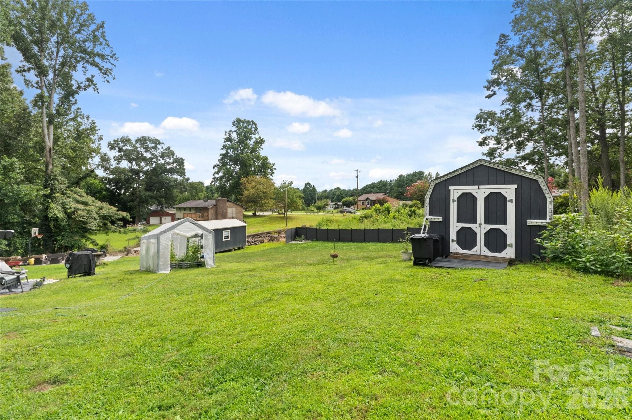 Gently sloped backyard - 100 Victoria Springs Drive, Flat Rock