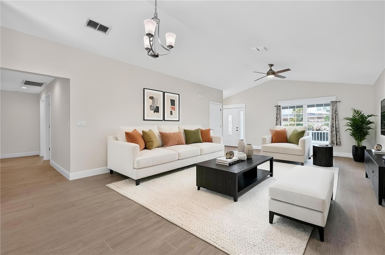 Living Room-Virtually Staged - 12591 NE 49TH DR, OXFORD