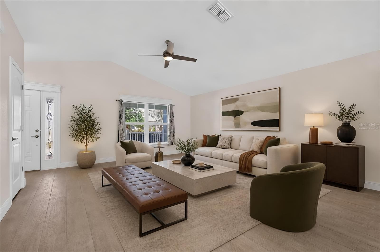Living Room-Virtually Staged - 12591 NE 49TH DR, OXFORD