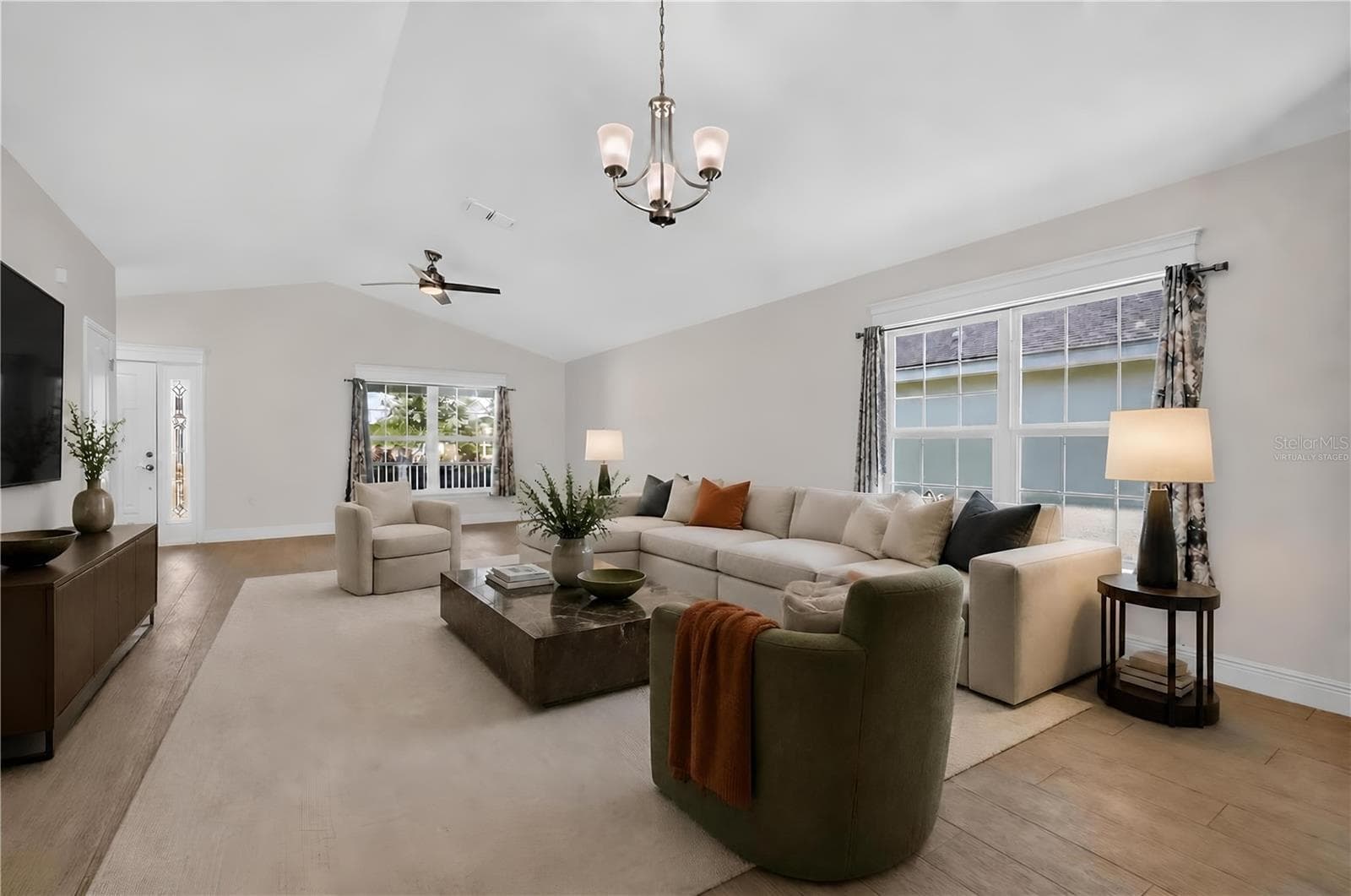 Living Room-Virtually Staged - 12591 NE 49TH DR, OXFORD