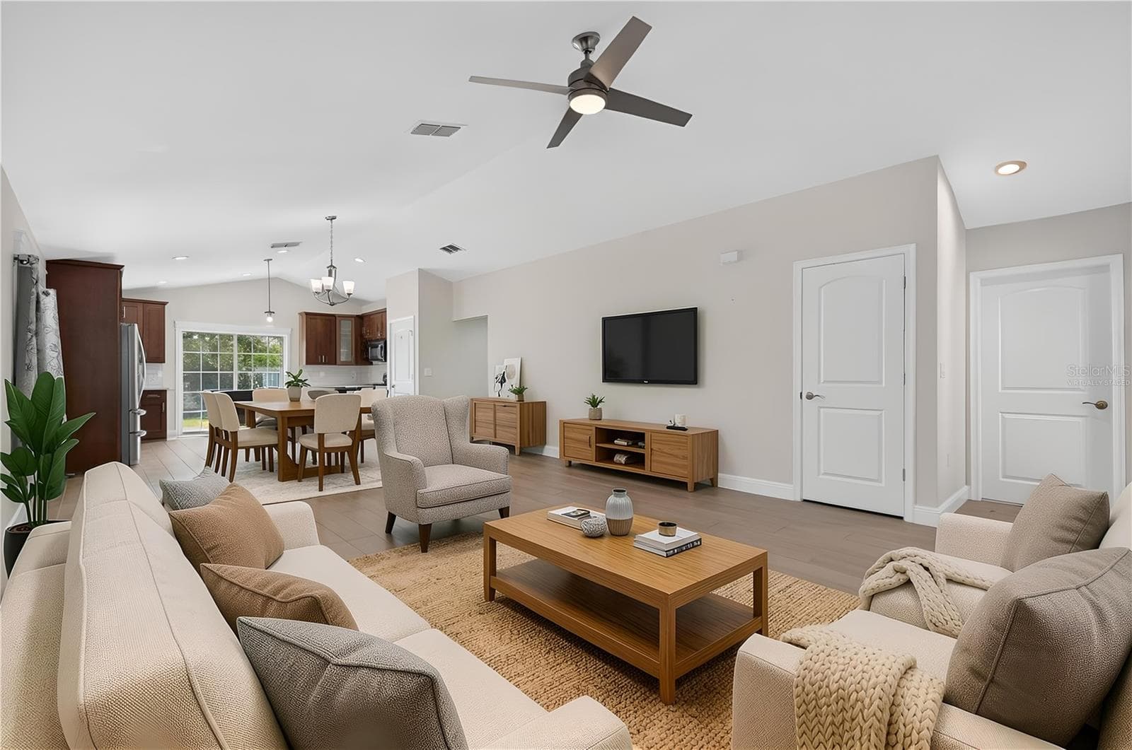Living Room-Virtually Staged - 12591 NE 49TH DR, OXFORD