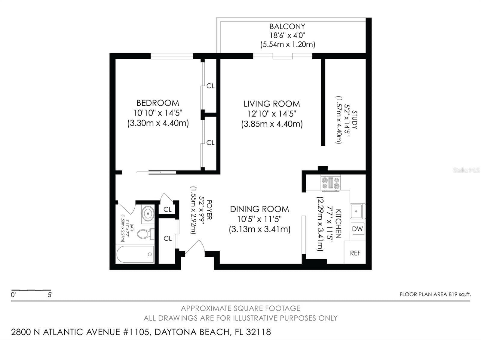 Condominium at 2800 N ATLANTIC AVE #1105, DAYTONA BEACH, photo 22 of 22