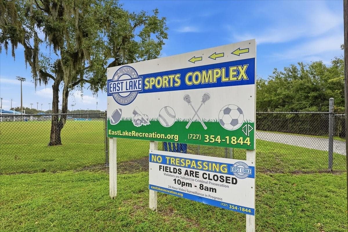 East Lake Sports Complex - 3500 OLD KEYSTONE RD, TARPON SPRINGS