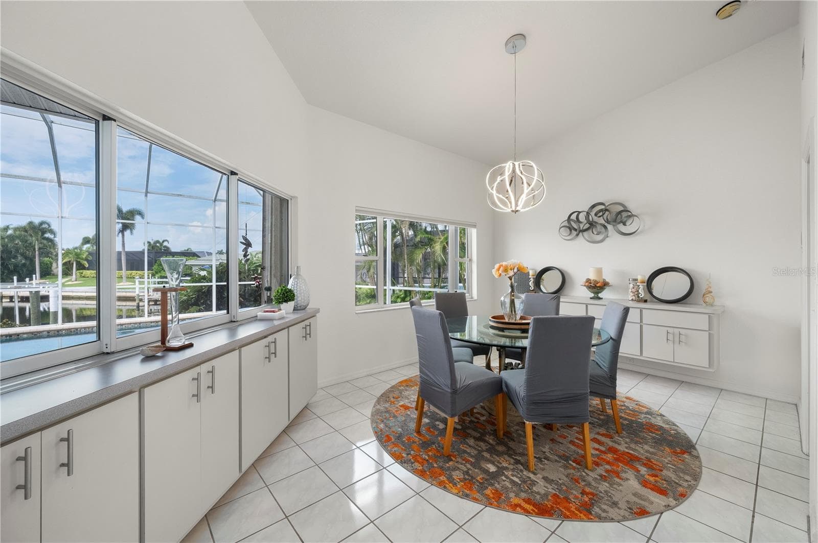 Spacious Breakfast Dining Nook - 265 BELVEDERE CT, PUNTA GORDA