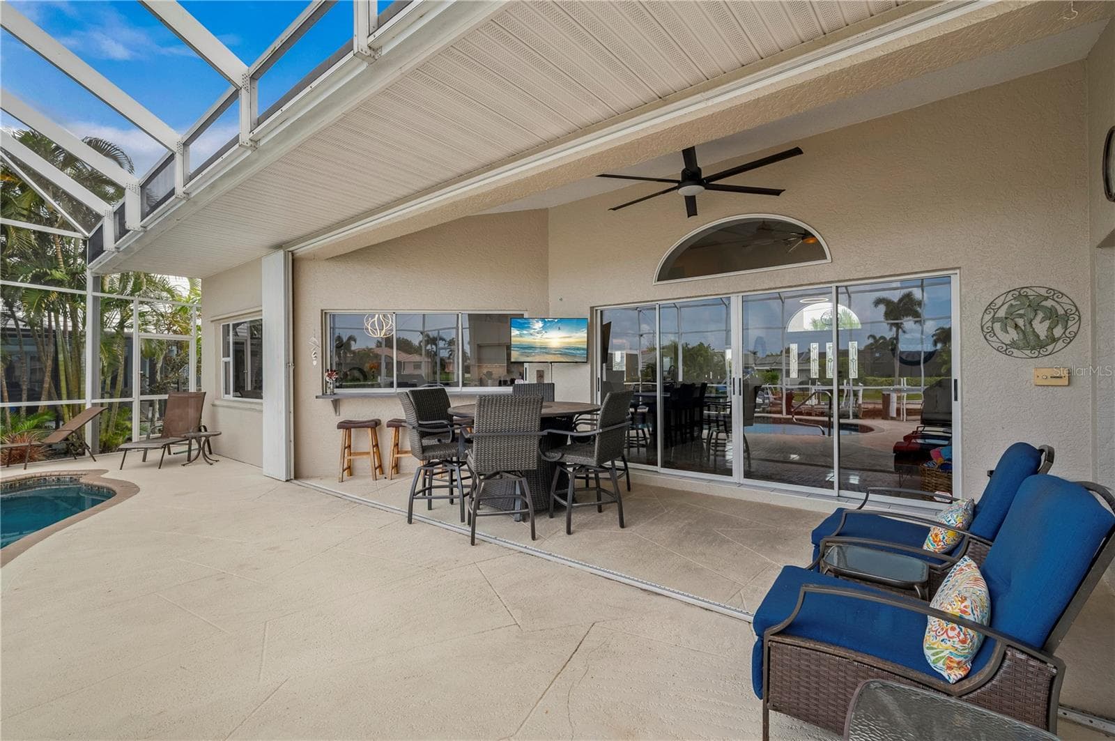 Accordian storm protection for safety - 265 BELVEDERE CT, PUNTA GORDA