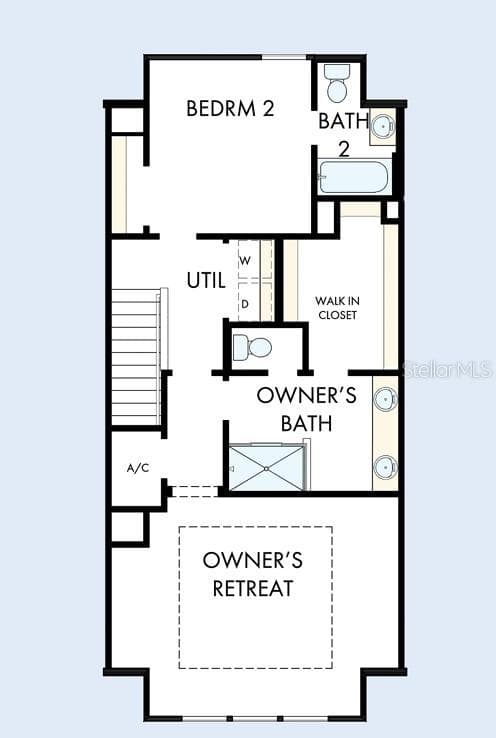 Floor Plan Third Floor - 446 31ST WAY N, ST PETERSBURG
