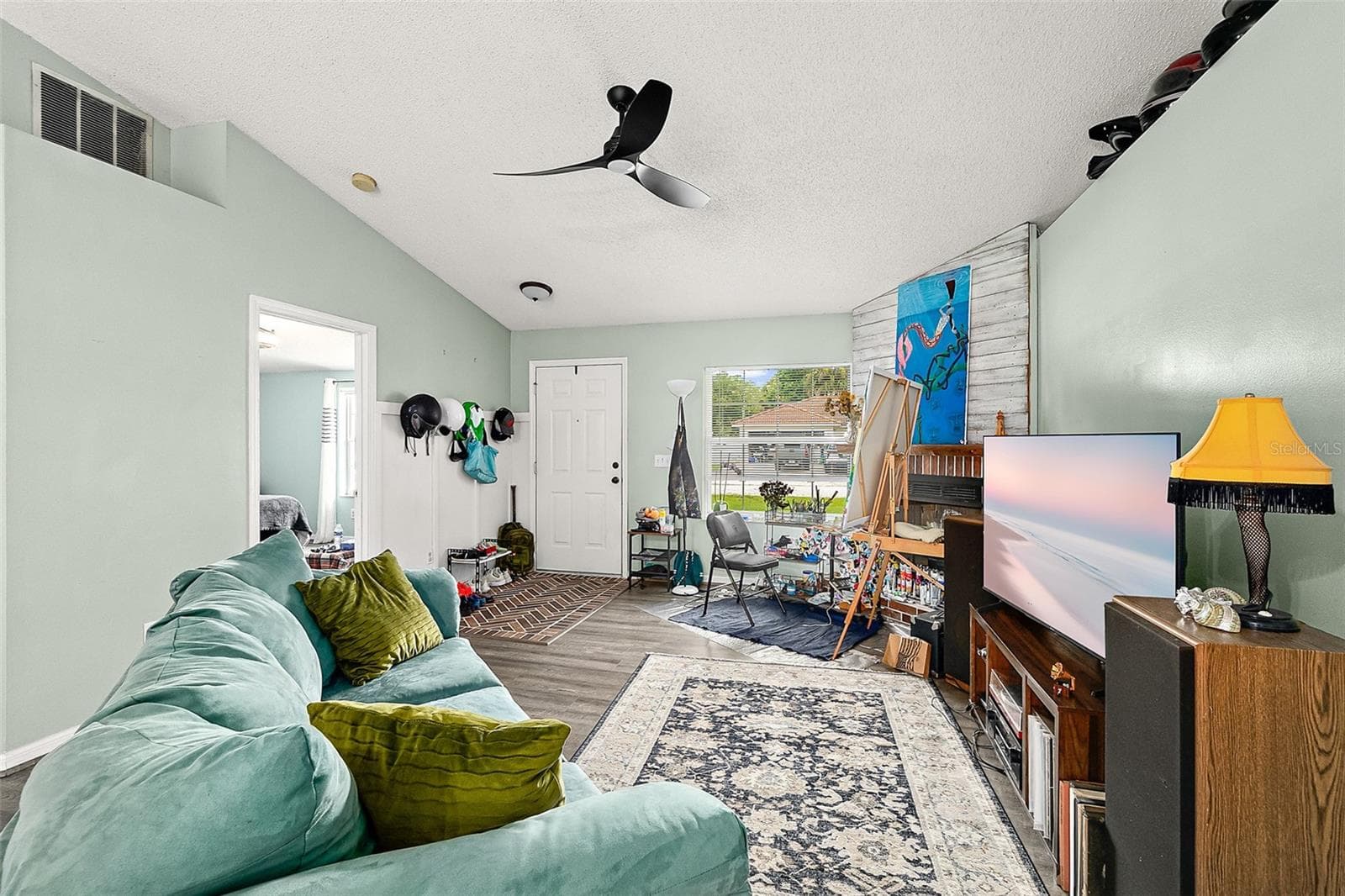 Entry, Fireplace, Living Area - 17 PINELARK LN, PALM COAST